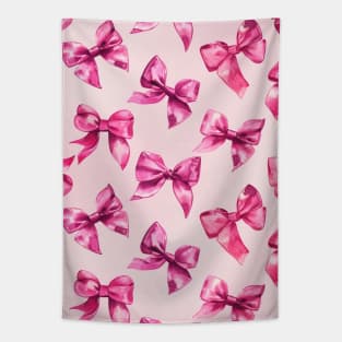 Cute Pink Bows Pattern Adorable Tapestry