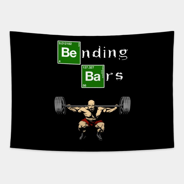 Breaking Bad Walter White Gym Fitness Mashup Tapestry by WorkoutQuotes