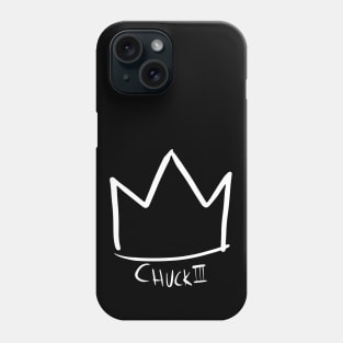 King Chuck III Crown (white drawing) Phone Case