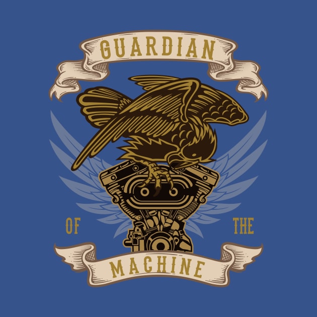 Guardian Of The Machine Eagle On Motor by Hariolf´s Mega Store