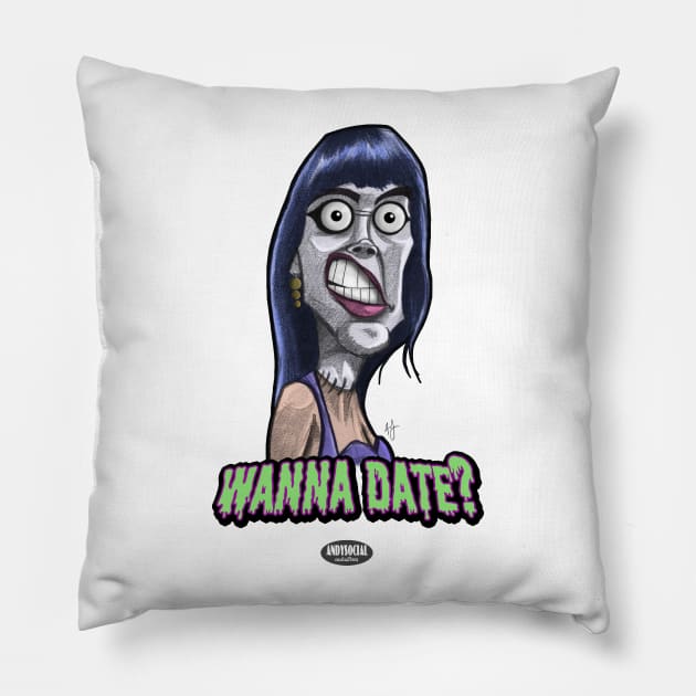 Mrs. Shelley Pillow by AndysocialIndustries