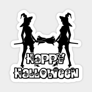 Pretty Halloween Witches - Happy Halloween - 1510201426 Magnet