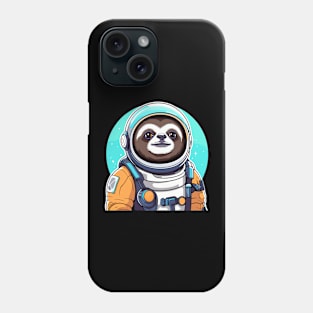 Sloth Astronaut Illustration Phone Case