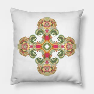 Retro '60s Pattern Cross Pillow