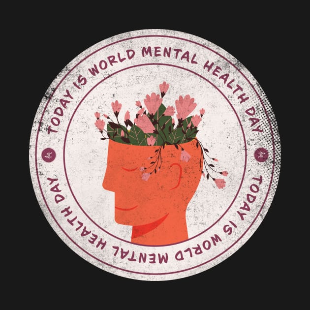 Today is World Mental Health Day Badge by lvrdesign