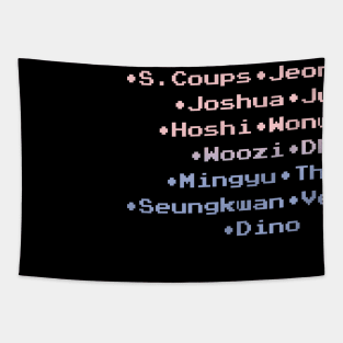 Seventeen KPOP Merchandise Design Tapestry