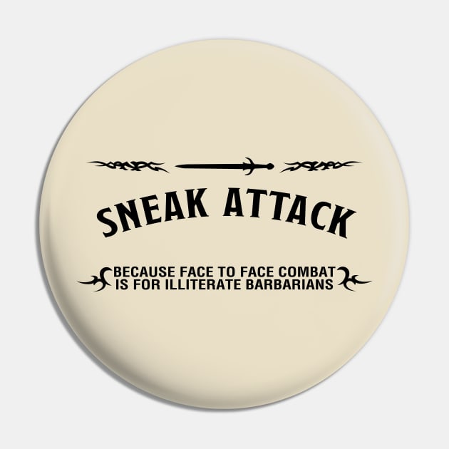 Sneak Attack Pin by masciajames