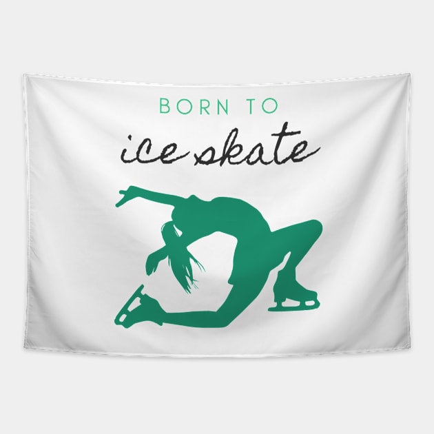 Born to Ice Skate IX Tapestry by Fenay-Designs