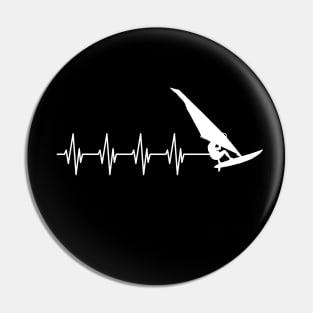 Windsurfing Heartbeat w Pin