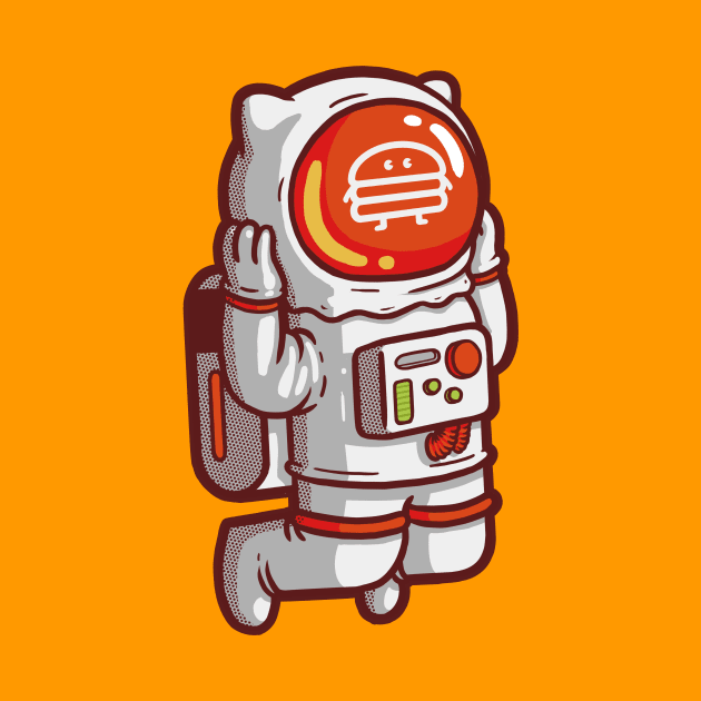 Burger Astronaut by supernunal