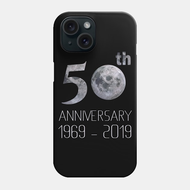 Moon Landing 50th anniversary Apollo 11 20tg July 1969-2019 Phone Case by BrightShadow