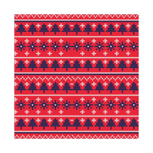 Christmas knitted pattern by Inspired-DS