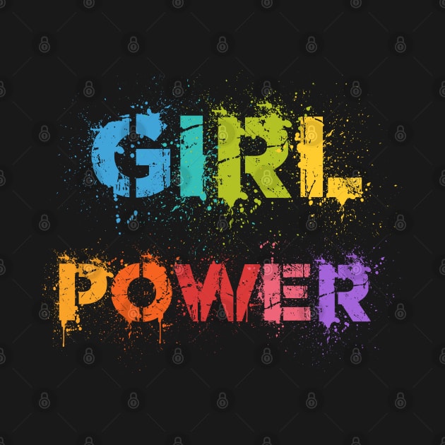 Girl power spray-painted inspiration by All About Nerds