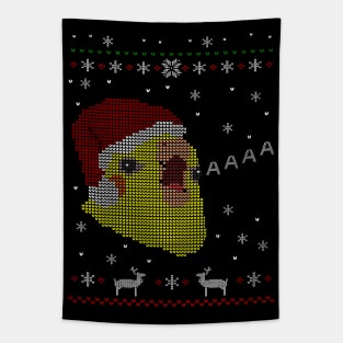 screamy christmas sweatshirt Tapestry