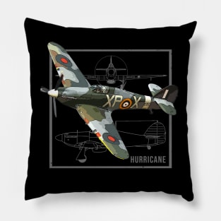 Hurricane | British WW2 Fighter Plane Pillow