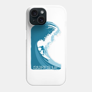 RETRO SURFS UP POSTER ART Phone Case