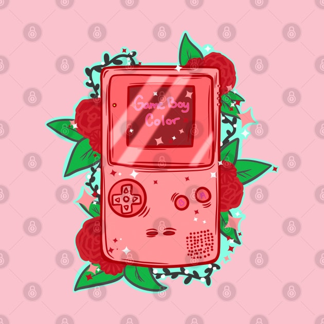 Retro Floral Mobile Gaming Console by Autumn_Coloredsky