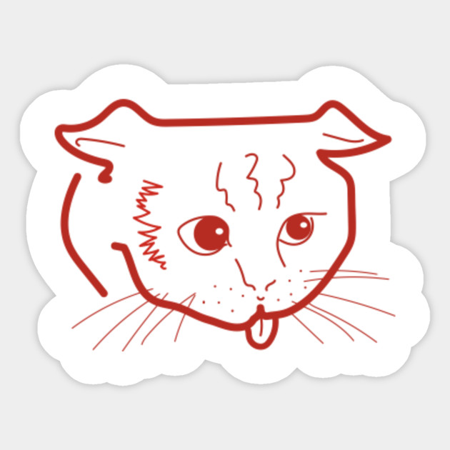 Cat Pet Minimalist Abstract Art Fineart Cats Sticker Teepublic
