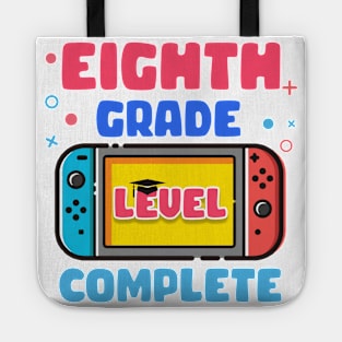 Eighth Grade Level Complete Last Day Of School Graduate Gift For Boys Girl Kids Tote