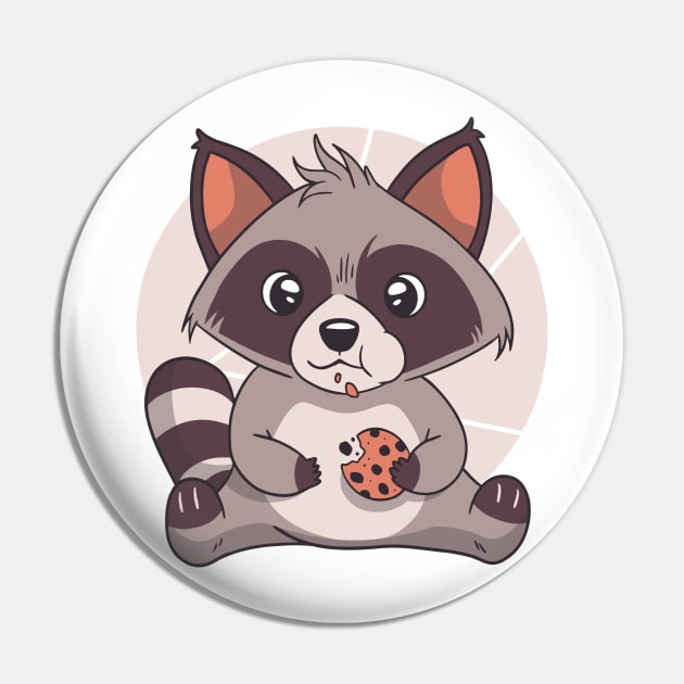 raccoon is cute and lovely animal Pin by Midoart