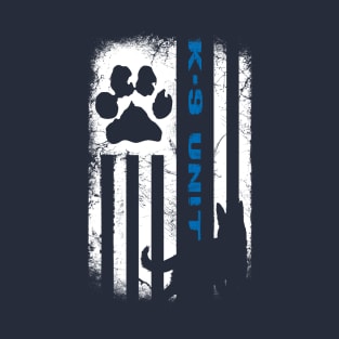 K-9 Unit Flag T-Shirt