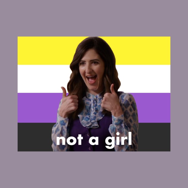 Nonbinary Janet “Not a Girl” (The Good Place) by bunky