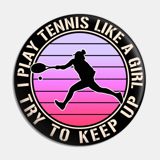 Vintage Women Tennis Pin by RichyTor