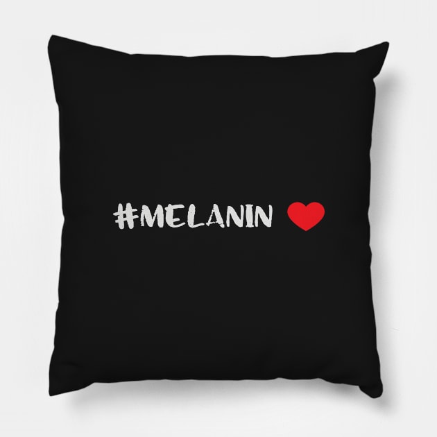 #Melanin Love Black Pride Pillow by 99sunvibes