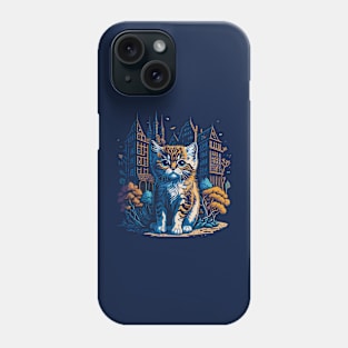 Cute Kitten in The City Phone Case