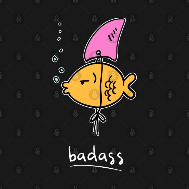 Badass Goldfish by displace_design