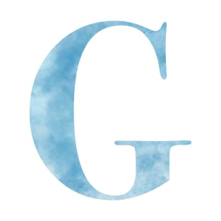 Clouds Blue Sky Initial Letter G T-Shirt