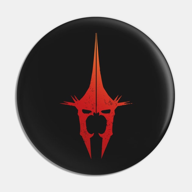 The Witch King Red Orange Print Pin by AJ