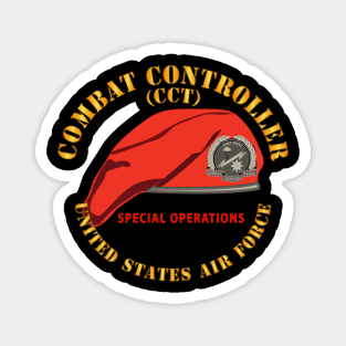 Combat Control Team Badge w Red Beret - SOF - USAF X 300 Magnet