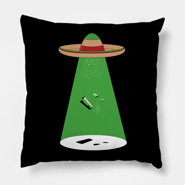 Mexican Abduction Pillow by yurilobo