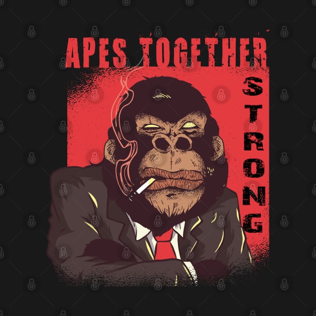 Apes Together Strong Gme Amc Ape Gorilla To the moon by JayD World