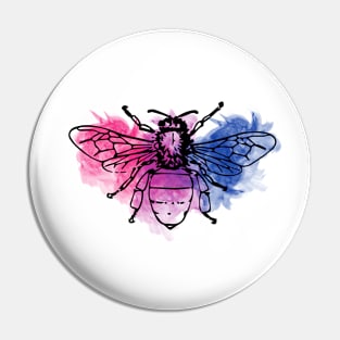 Bi Bee Flag Pin