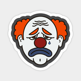 Sad clown Magnet