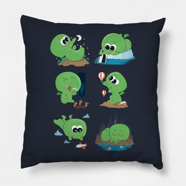 Cutethulhu Pillow by Queenmob