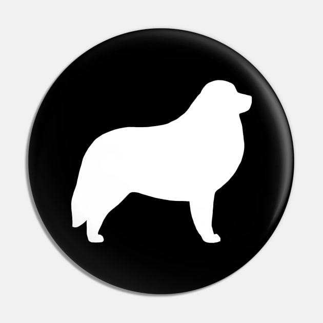 Great Pyrenees Silhouette Pin by Coffee Squirrel