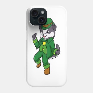 Badger Leprechaun - St Patricks Badger Phone Case