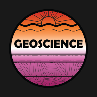 Lesbian Pride Geoscience Cross Section T-Shirt