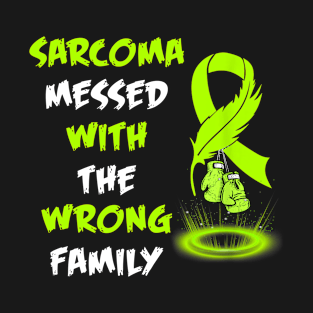 Sarcoma Cancer Awareness Yellow Ribbon Family Support T-Shirt