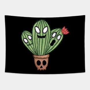 spooky halloween cactus Tapestry