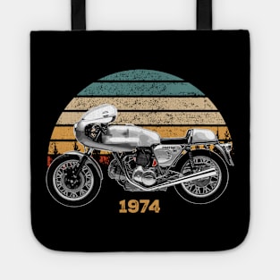 1974 Ducati 750SS Vintage Motorcycle Design Tote