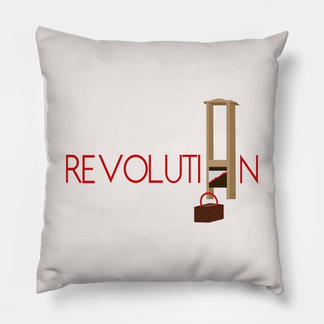 Revolution Guillotine Pillow by byebyesally