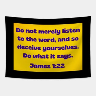 Bible Verse James 1:22 Tapestry