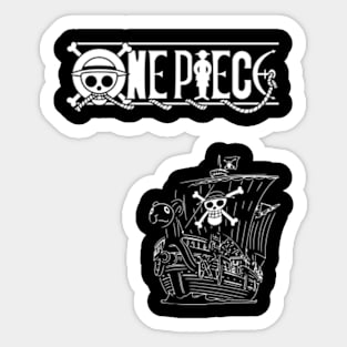 One Piece - Luffy on Going Merry Sticker by eusrock