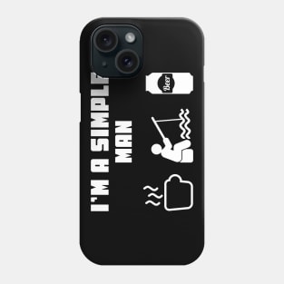 I'm A Simple Man Coffee Fishing Beer Phone Case