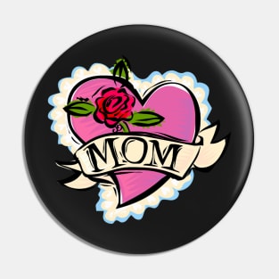 Mum Love Heart Pin