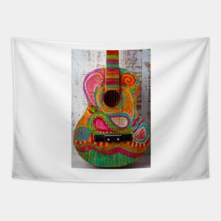 Poetry Guitar Tapestry